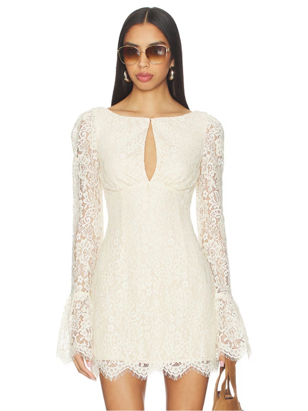 Tularosa Clarissa Mini Dress in Ivory